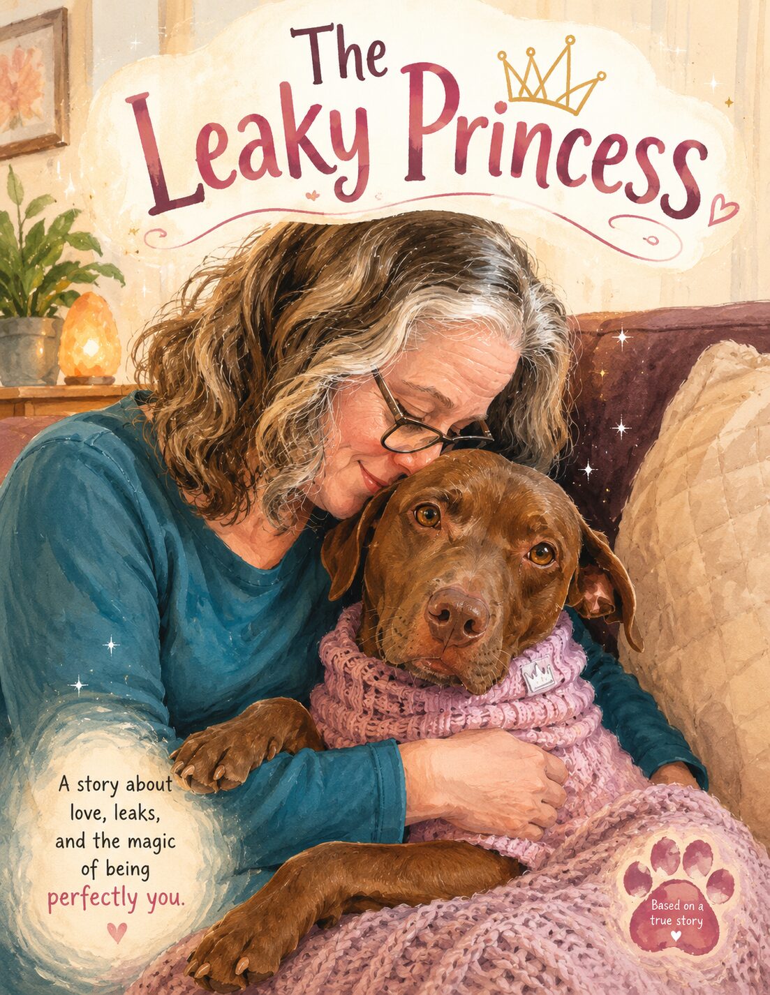 picture of a dog and women snuggling together